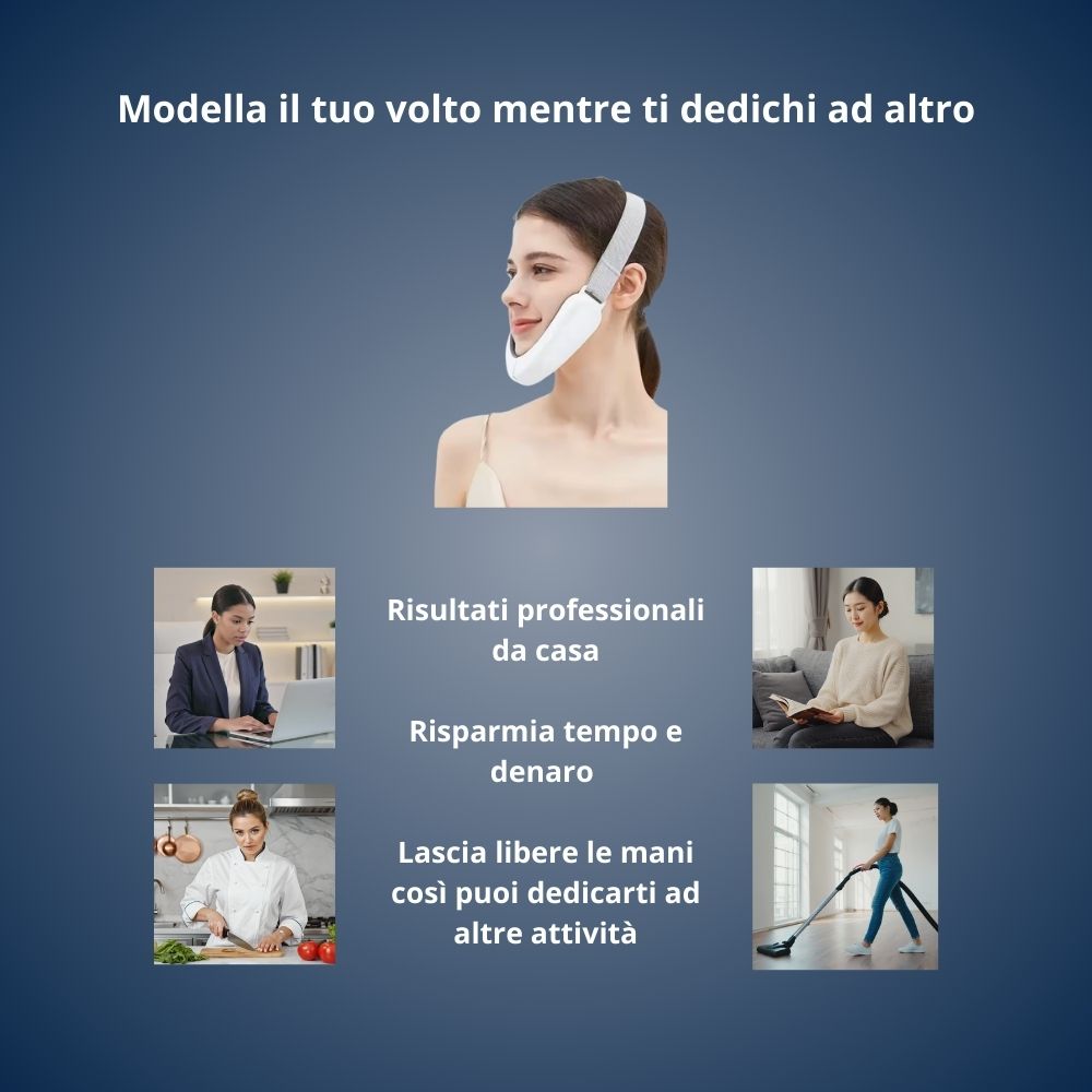 V-Tens™ – Massaggiatore Viso EMS per Rimodellamento Contorno